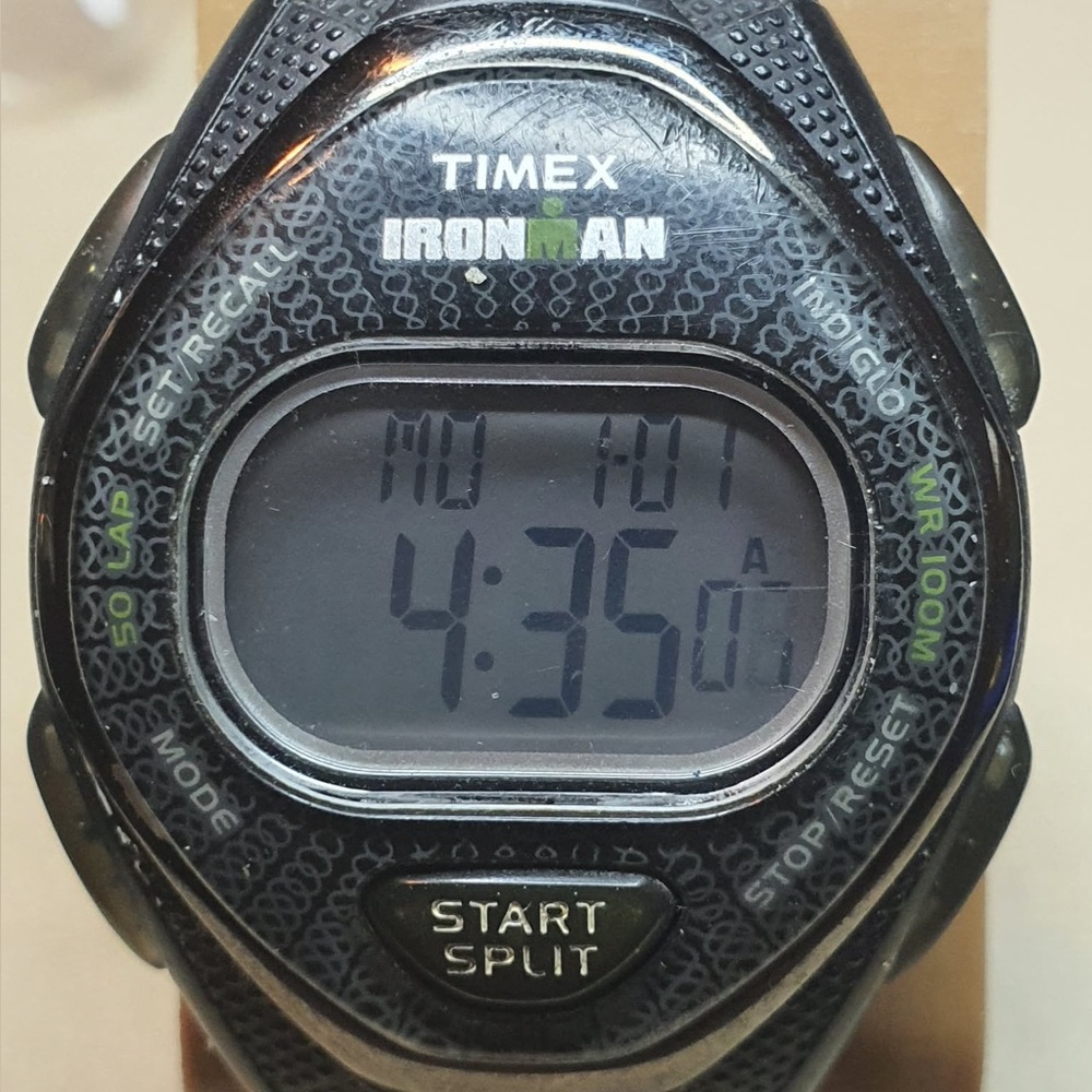 🦋10/$20🦋 Timex Ironman Black Sleek 50 Lap Digital Alarm Chrono Women's Watch